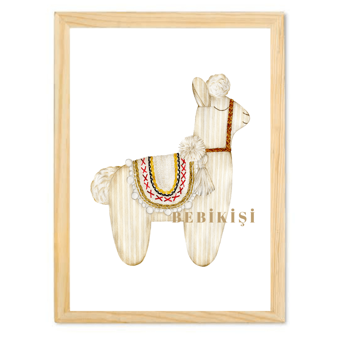 30X40 TEKLİ AHŞAP TABLO - 28