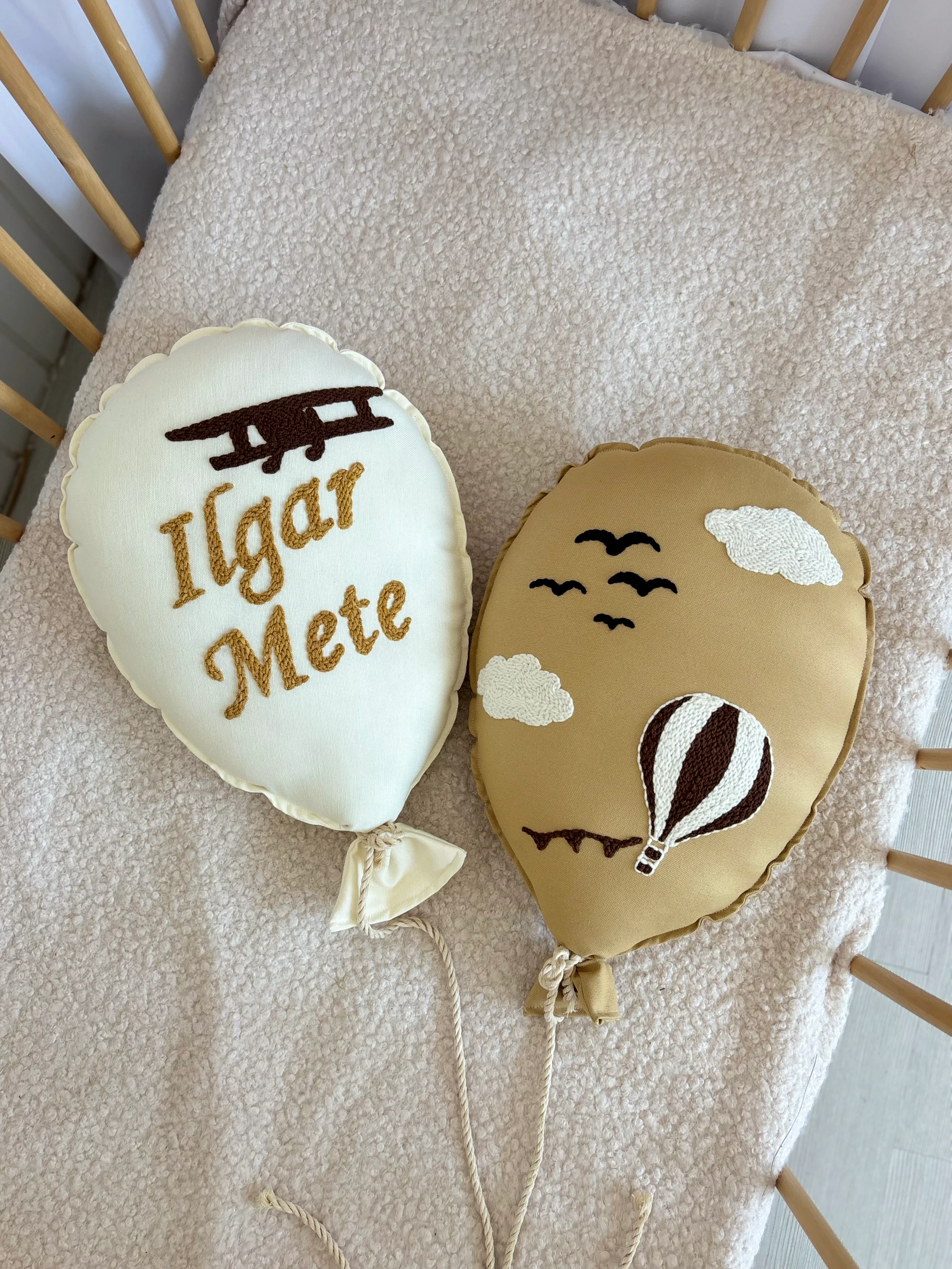 Hardal ekru -koyu kahve işleme