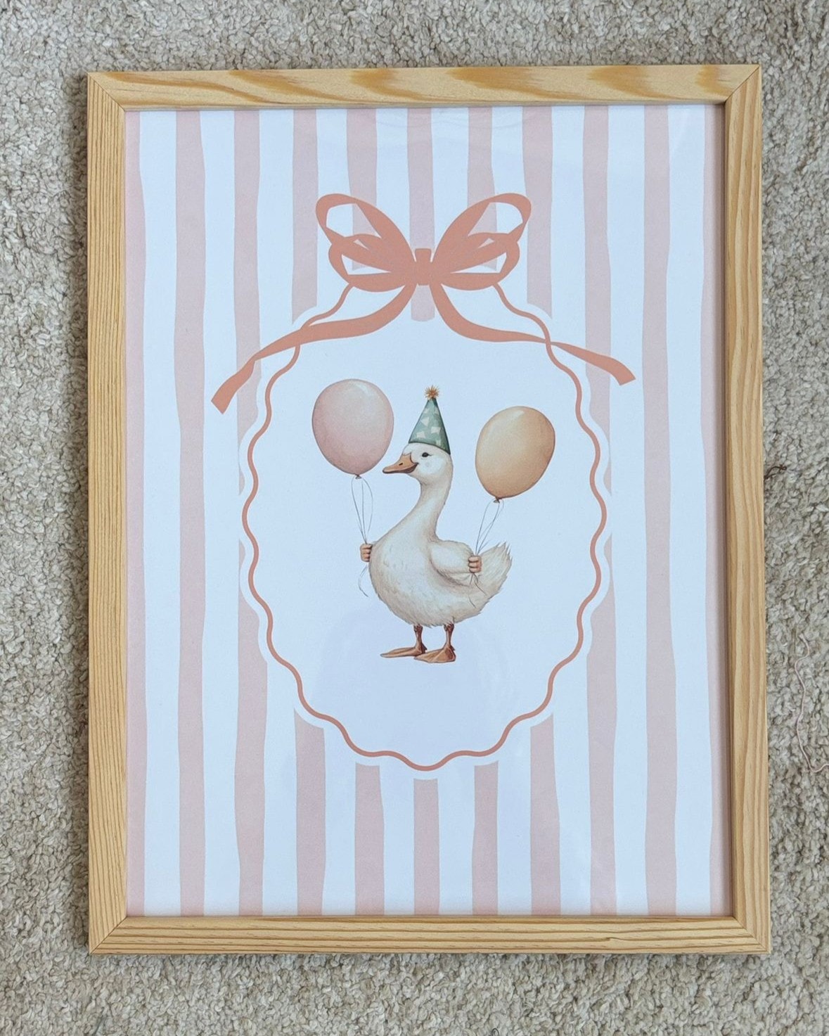 SEVİMLİ ÖRDEK 30X40  POSTERLİ ÇERÇEVE - 5