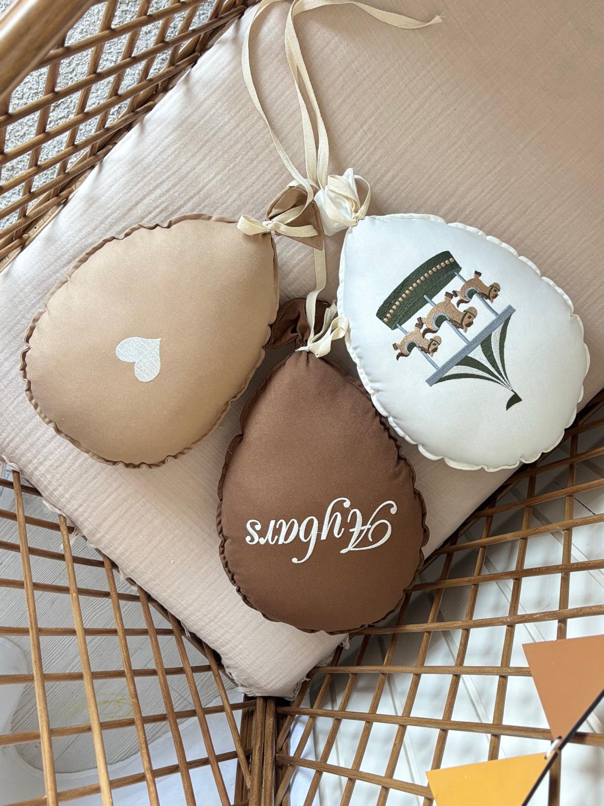 NAKIŞ BALON 3’Lü ATLI KARINCA - KOYU KAHVE
