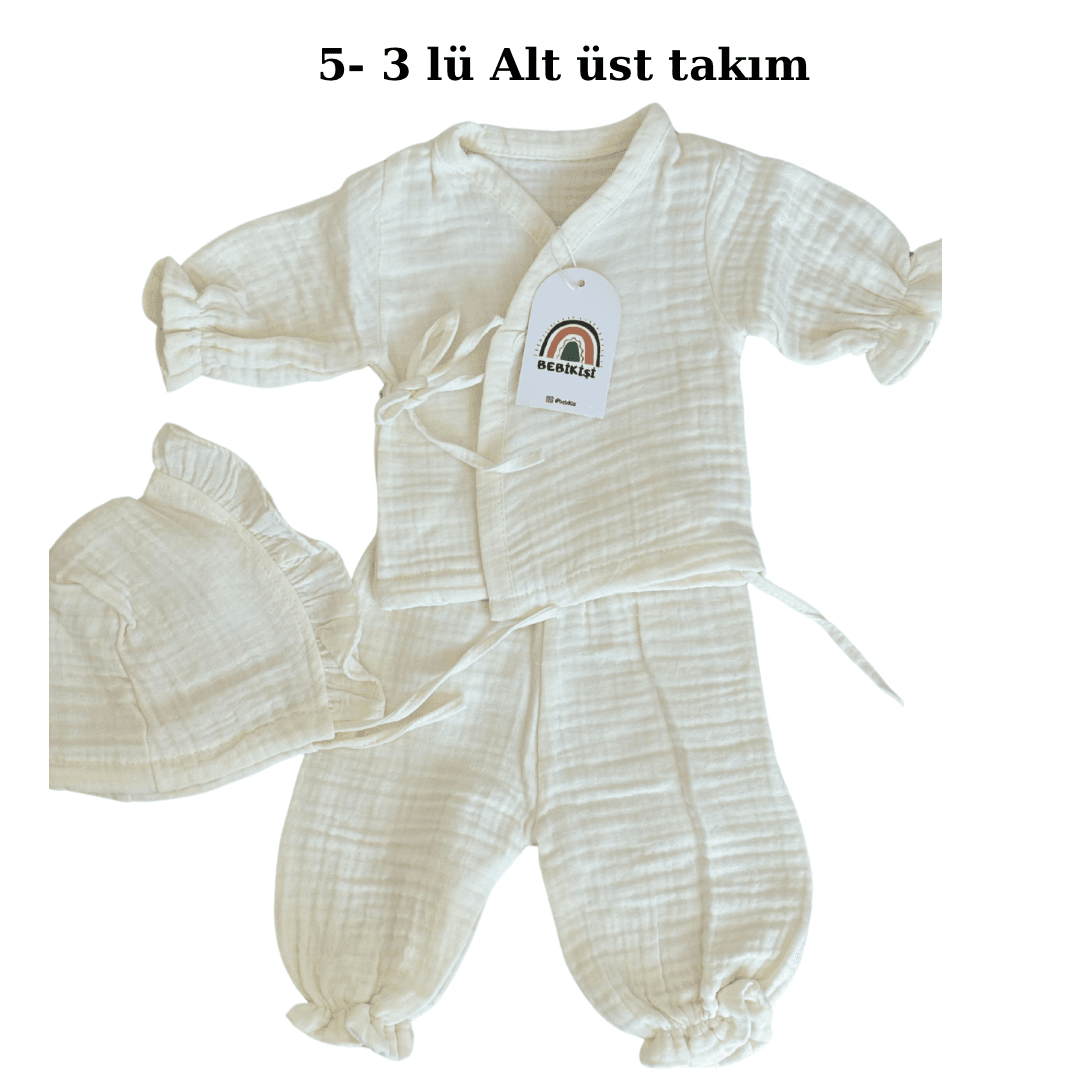 BALONLU SET- ATLI KARINCALI 2’LI BALONLU MÜSLİN SET