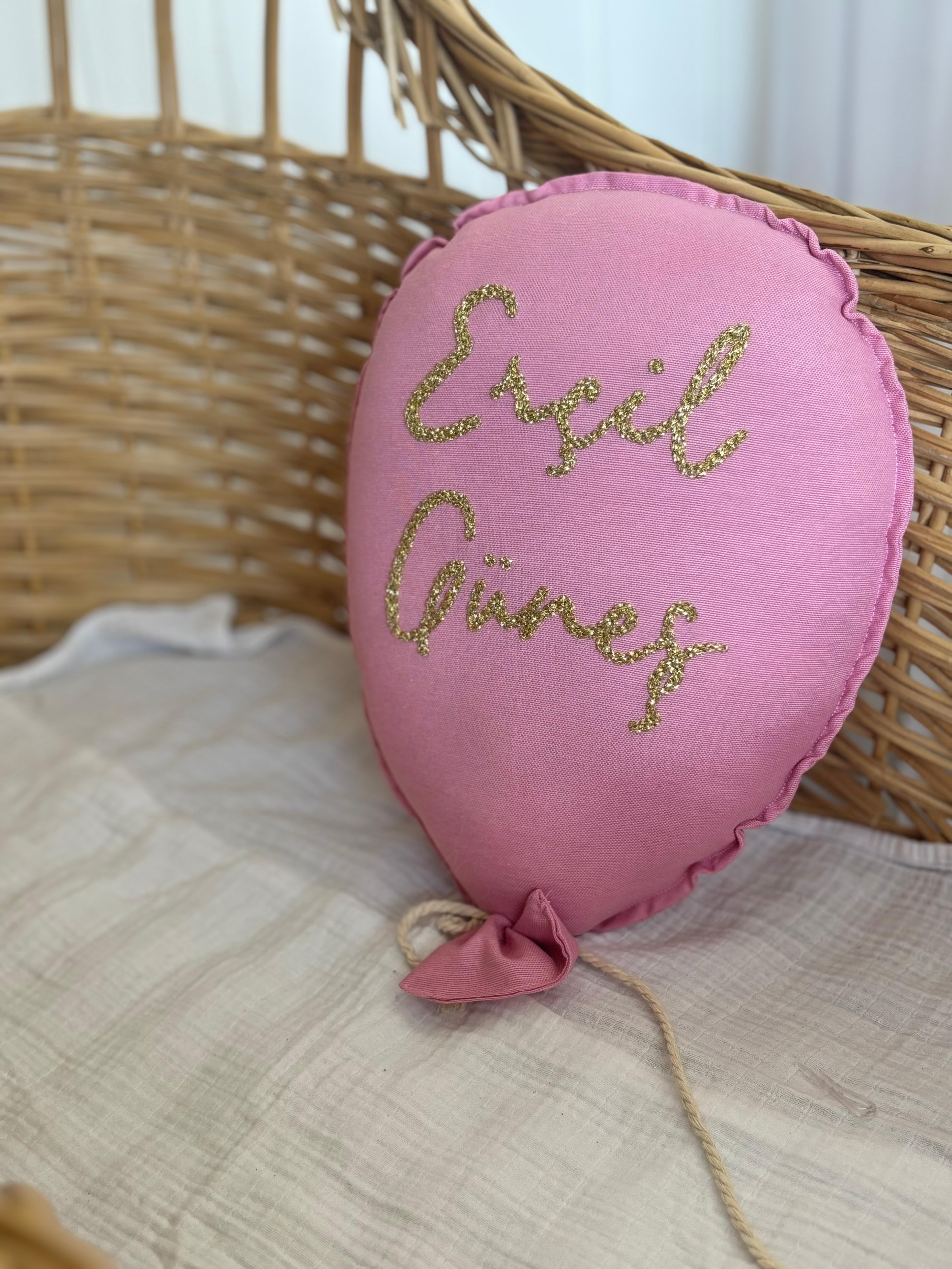 Pembe balon 8 numara gold işleme