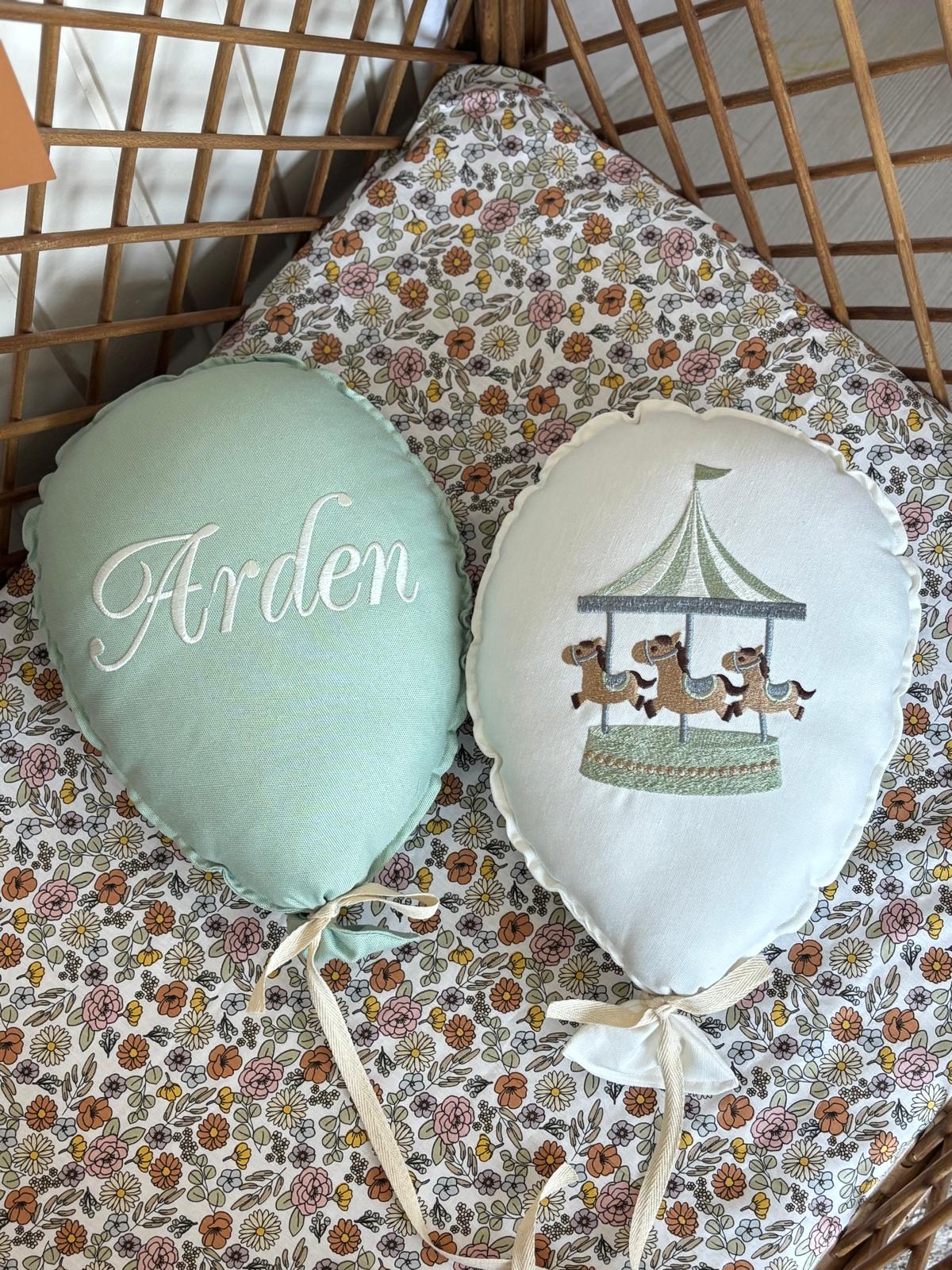 NAKIŞ BALON 2'Lİ ATLI KARINCA - MİNT YEŞİLİ