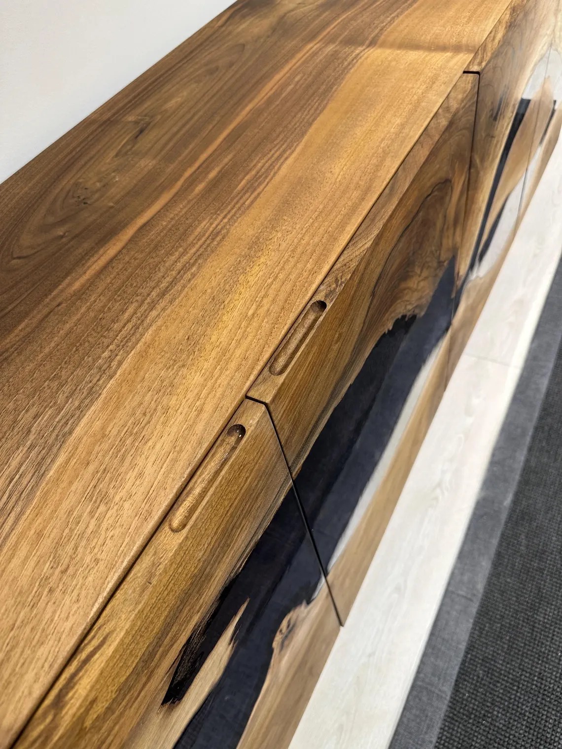 Handcrafted Resin Buffet | Luxury Walnut Epoxy Console Cabinet | Live Edge TV Stand | Custom Solid Wood Sideboard | Free DHL Express Shipping from Turkey | INNATURE 
