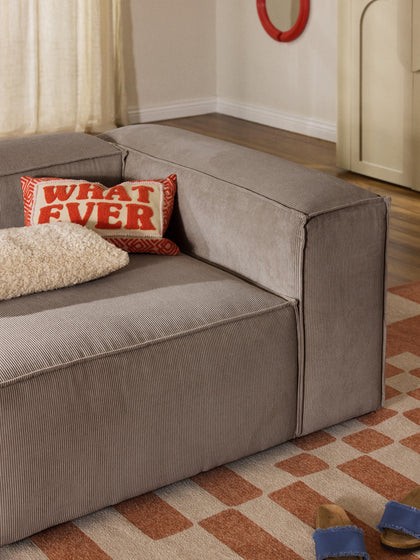 Soft Moduler Sofa, Corduroy, InNature Home - Brown