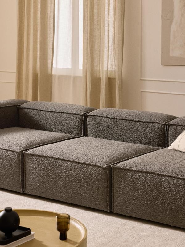 Soft Central Module Made of Boucle - InNature Home  - Dark Gray