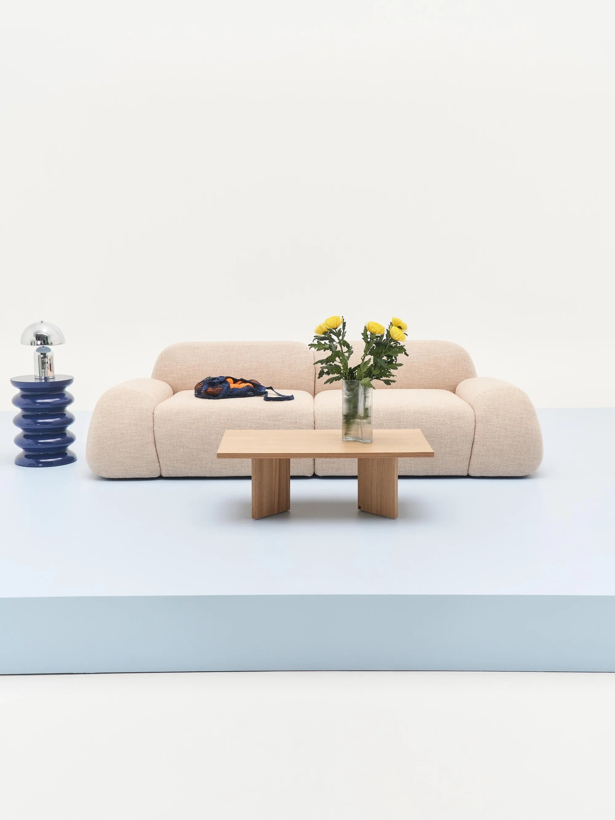 Elora Köşe Modülü | Modern & Modüler Tasarım | Tek Kişilik | INNATURE HOME  - Bej Bukle