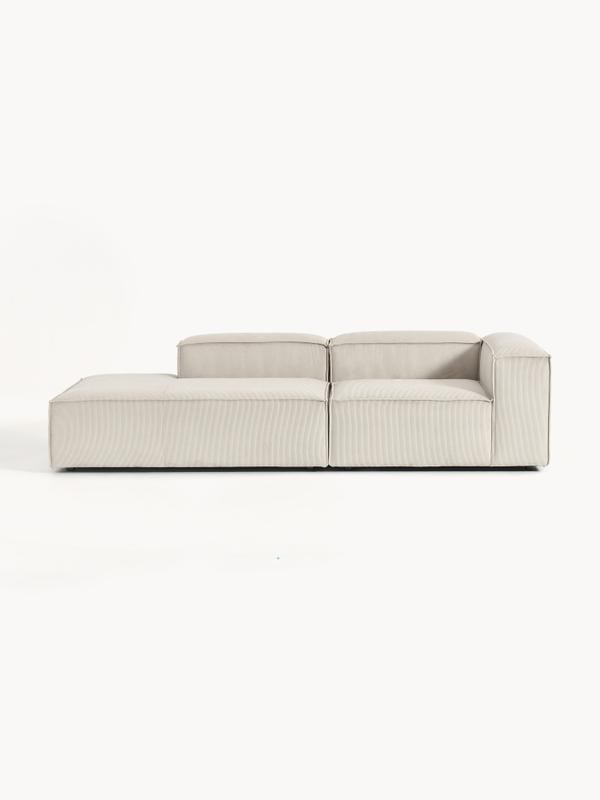 Soft Yumuşak Oturumlu Dinlenme Modüllü Kanepe, Fitilli Kadife (2-3 Kişilik) - InNature Home - Bej