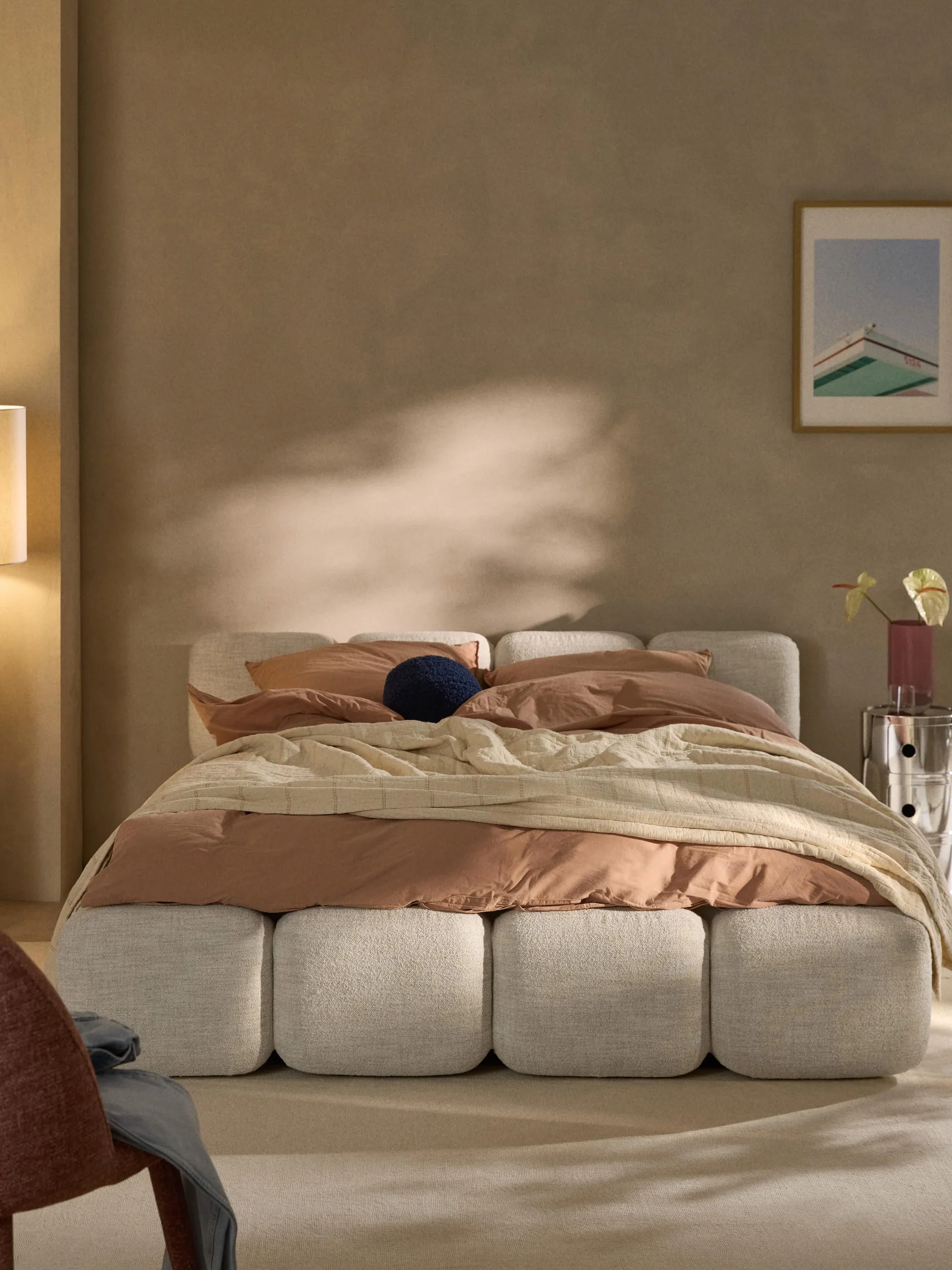 Sofia Bazalı Karyola - InNature Home  - Bej