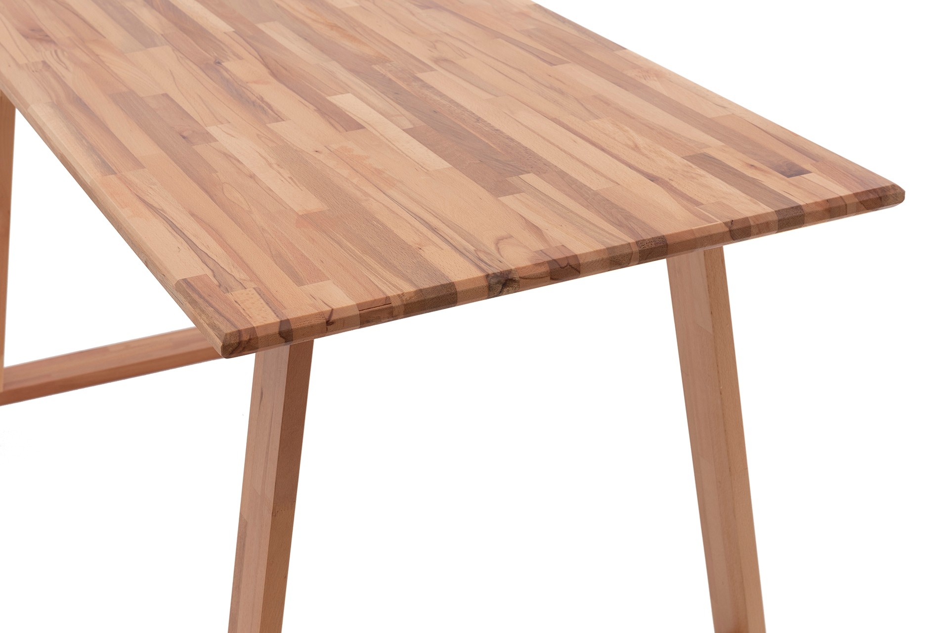 Flow Walnut Table With Wooden Legs - InNature Home