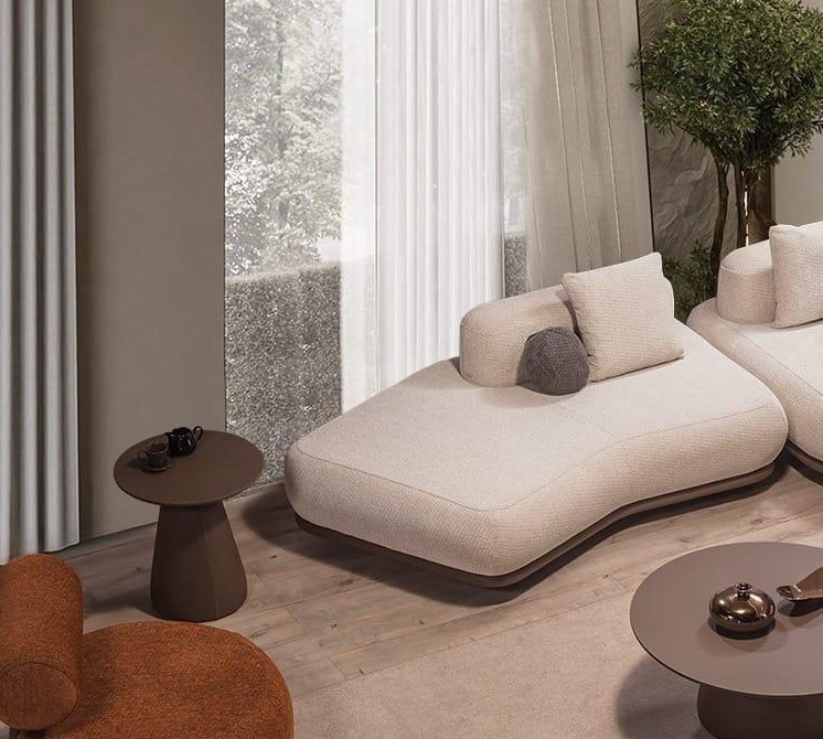 Wox Yumuşak Oturumlu Yataklı Elips Kanepe - InNature Home