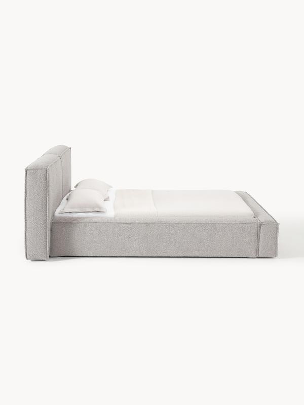 Soft, Çift Kişilik Karyola - InNature Home - Gri, Bukle