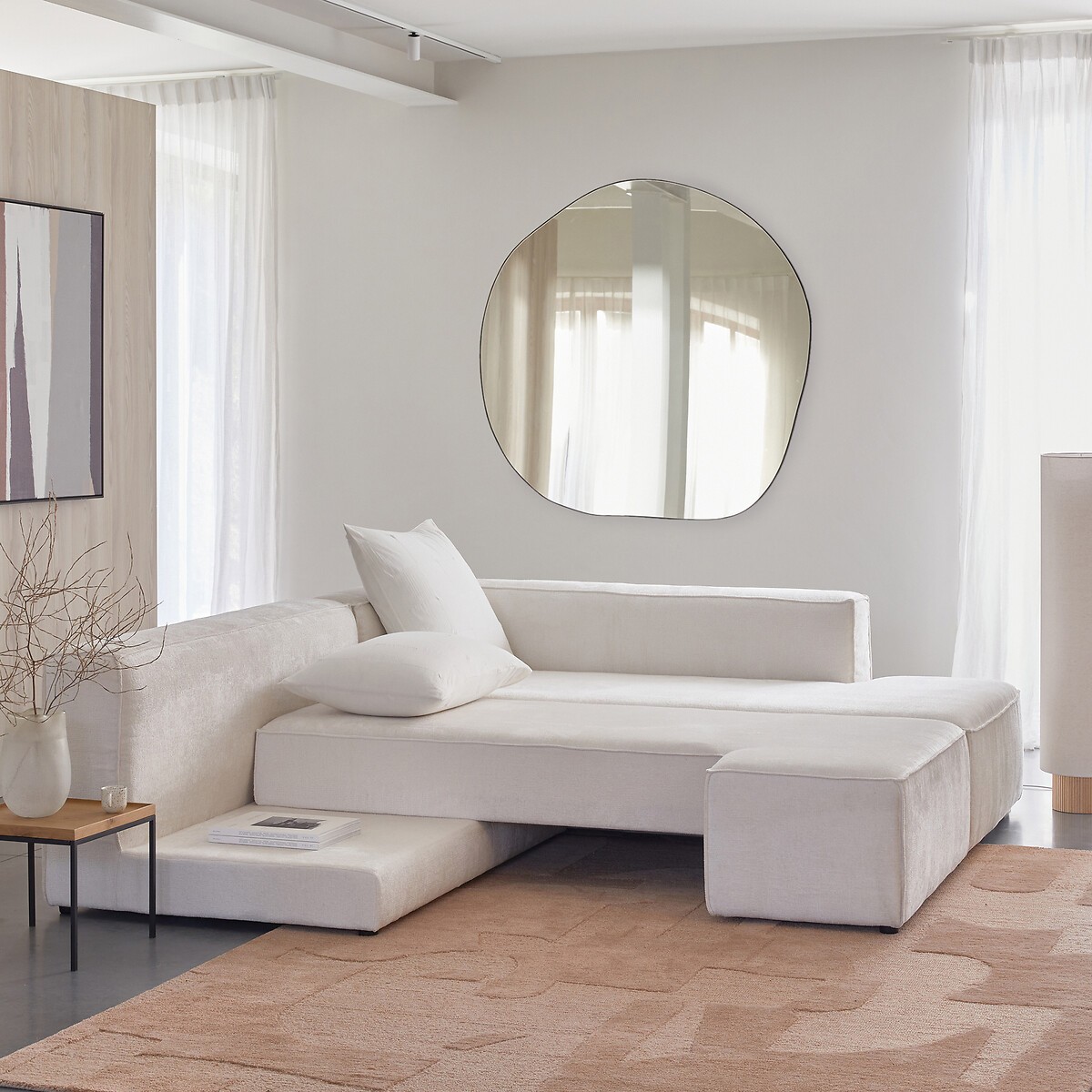 Soft Yumuşak Oturumlu Yataklı Köşe, Su Geçirmez Pati dostu Kumaş (3-4 Kişilik) - InNature Home