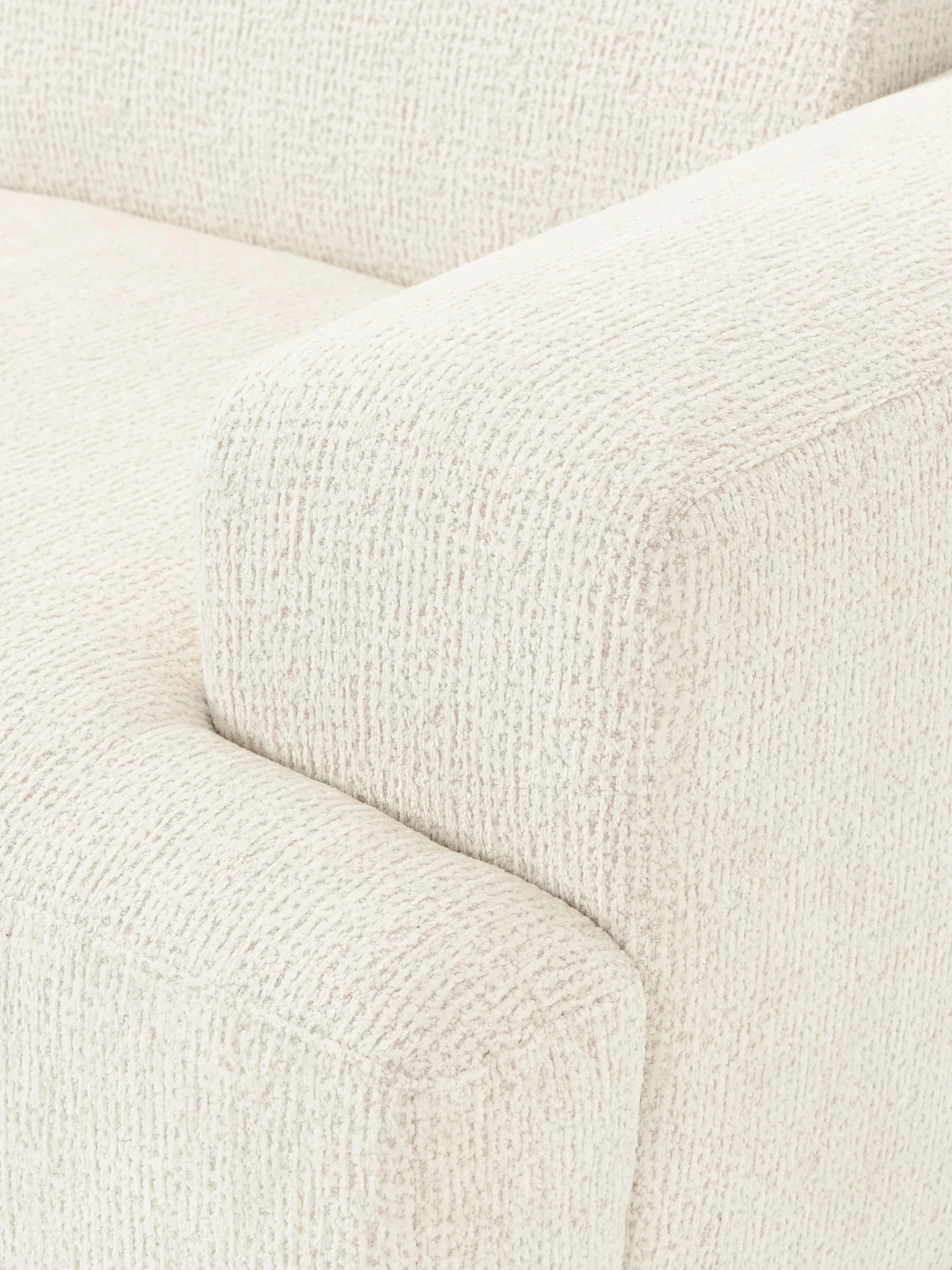 Stella Yumuşak Oturumlu Modüler Kanepe (3-4 Kişilik) InNature Home - Kırık Beyaz, Şönil