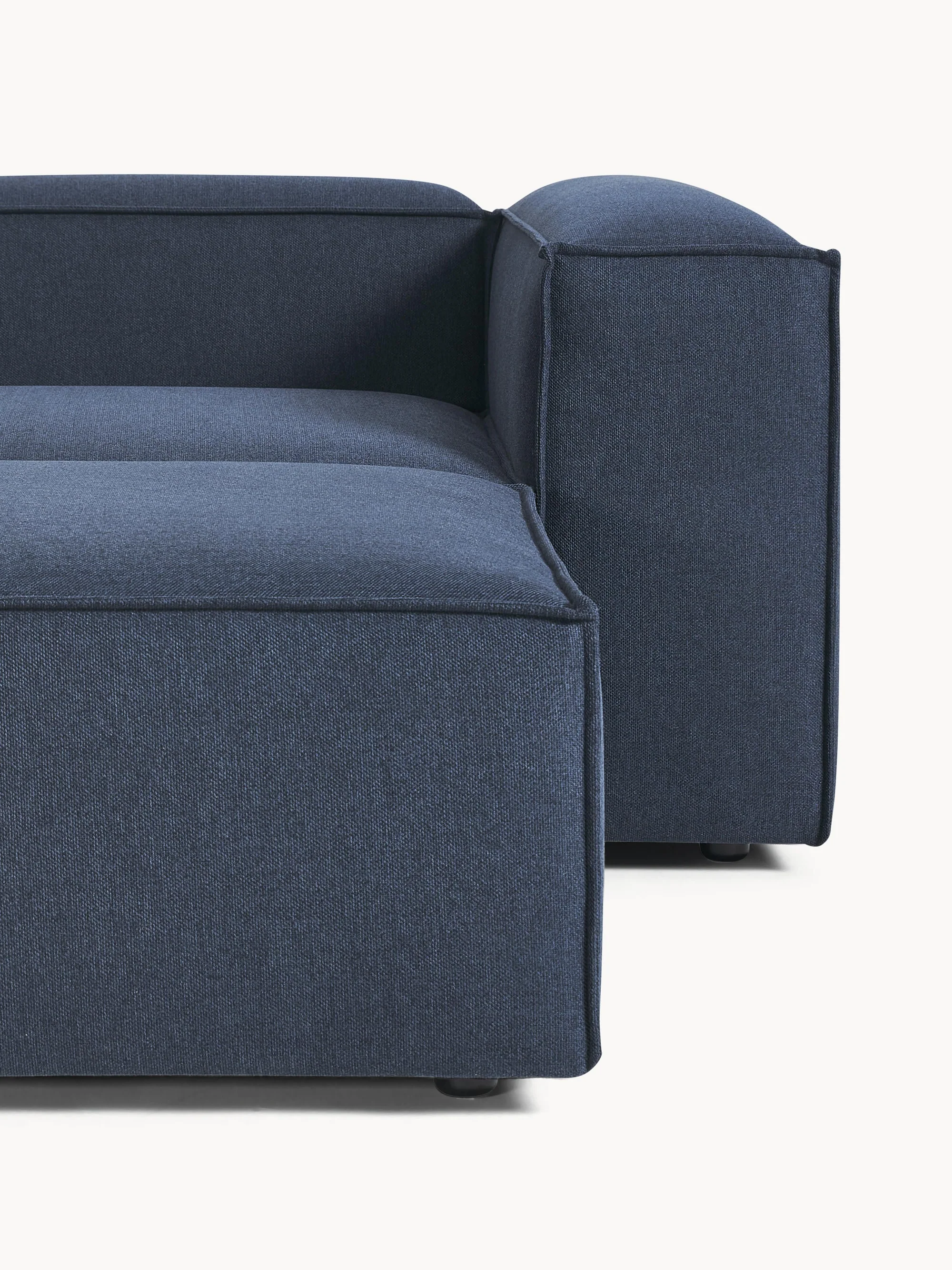 Soft Yumuşak Oturumlu Modüler Köşe, Keten (3-4 Kişilik) - InNature Home - Lacivert