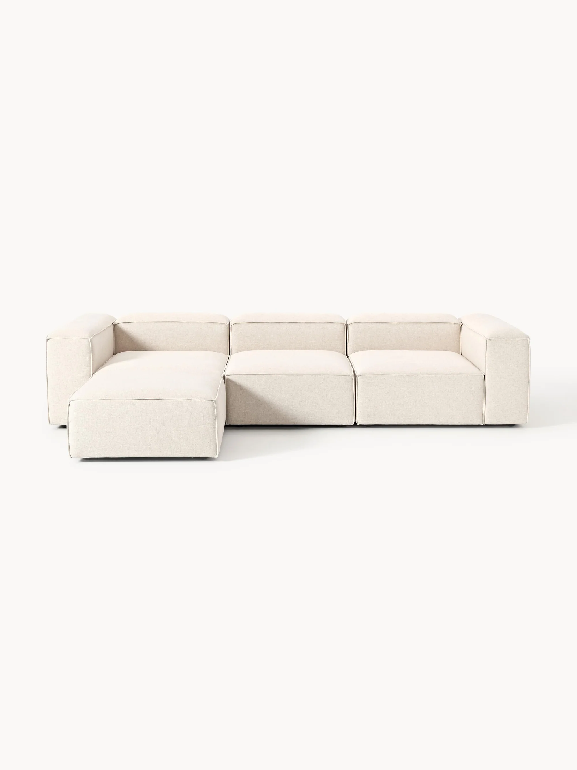 Soft Yumuşak Oturumlu Modüler Köşe, Keten (3-4 Kişilik) - InNature Home - Açık Bej