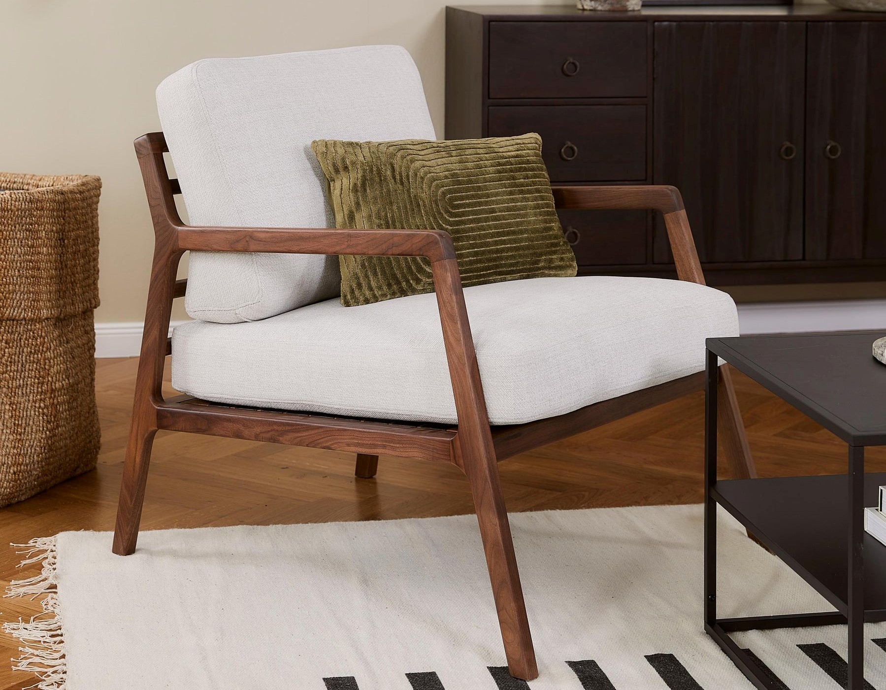 Panama Armchair - InNature Home - Panama Armchair, Walnut, Gri