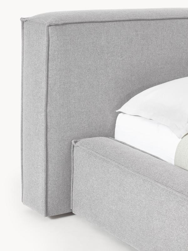 Soft, Çift Kişilik Karyola - InNature Home - Gri, Keten