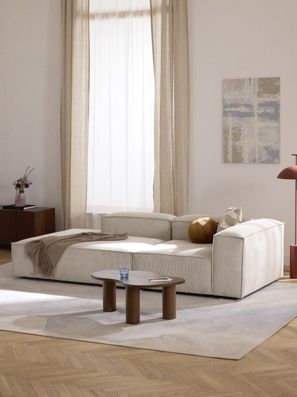 Soft Yumuşak Oturumlu Dinlenme Modüllü Kanepe, Fitilli Kadife (2-3 Kişilik) - InNature Home