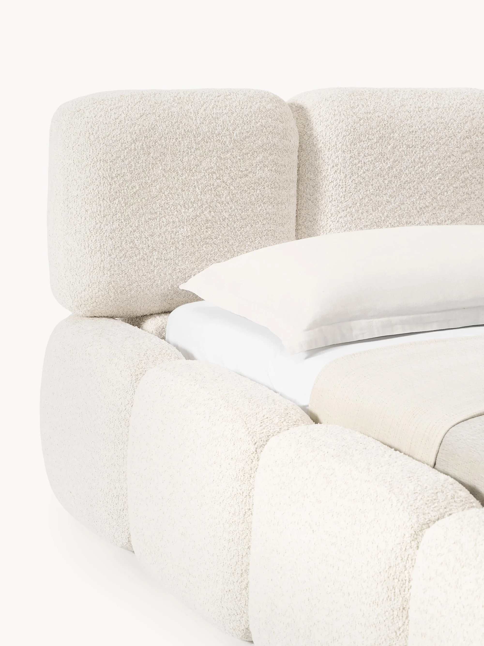 Sofia Bazalı Karyola - InNature Home  - Açık Bej