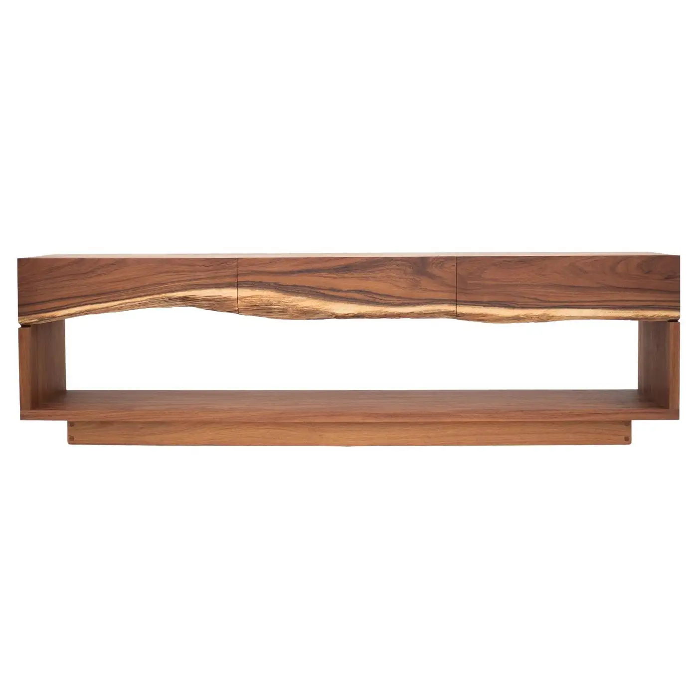 Contemporary Live Edge Sideboard with Drawers | Handcrafted in Wooden Hardwood | INNATURE