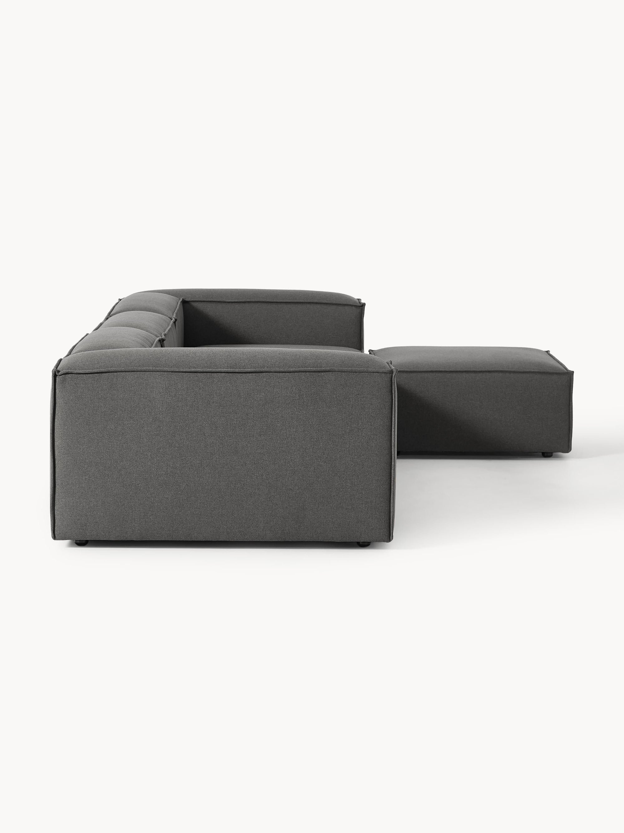 Soft Yumuşak Oturumlu Modüler Köşe, Keten (3-4 Kişilik) - InNature Home - Antrasit