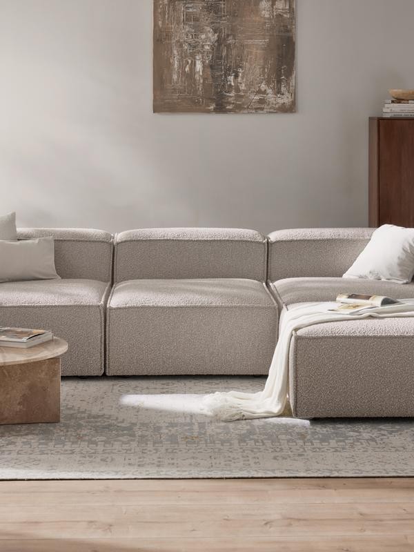 Soft Central Module Made of Boucle - InNature Home 