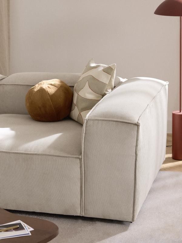 Soft Yumuşak Oturumlu Dinlenme Modüllü Kanepe, Fitilli Kadife (2-3 Kişilik) - InNature Home