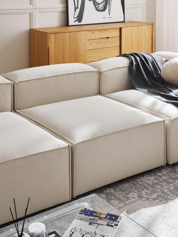 Soft Central Module Made of Linen - InNature Home  - Beige