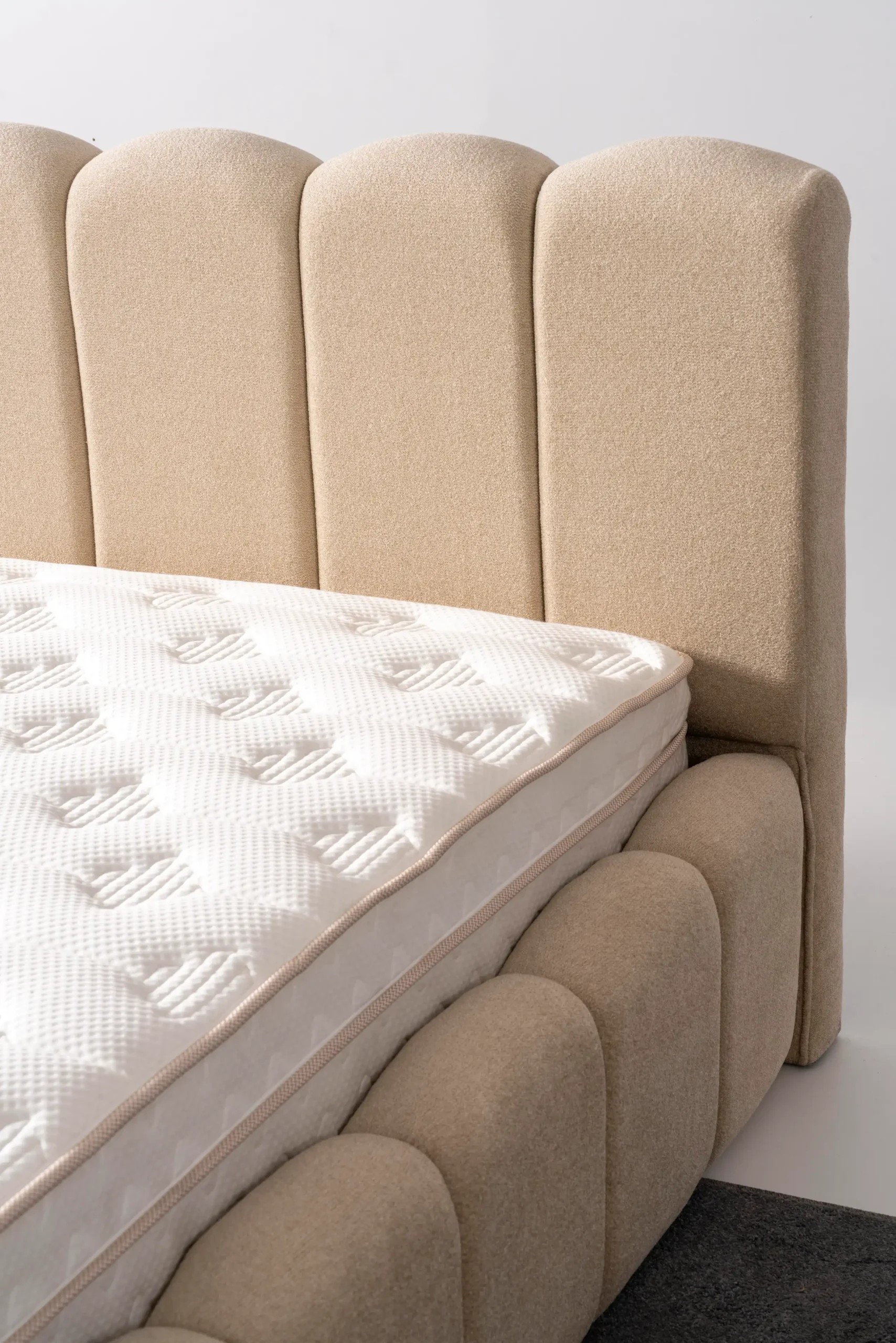 Dream Upholstered Storage Bed in Bouclé | INNATURE