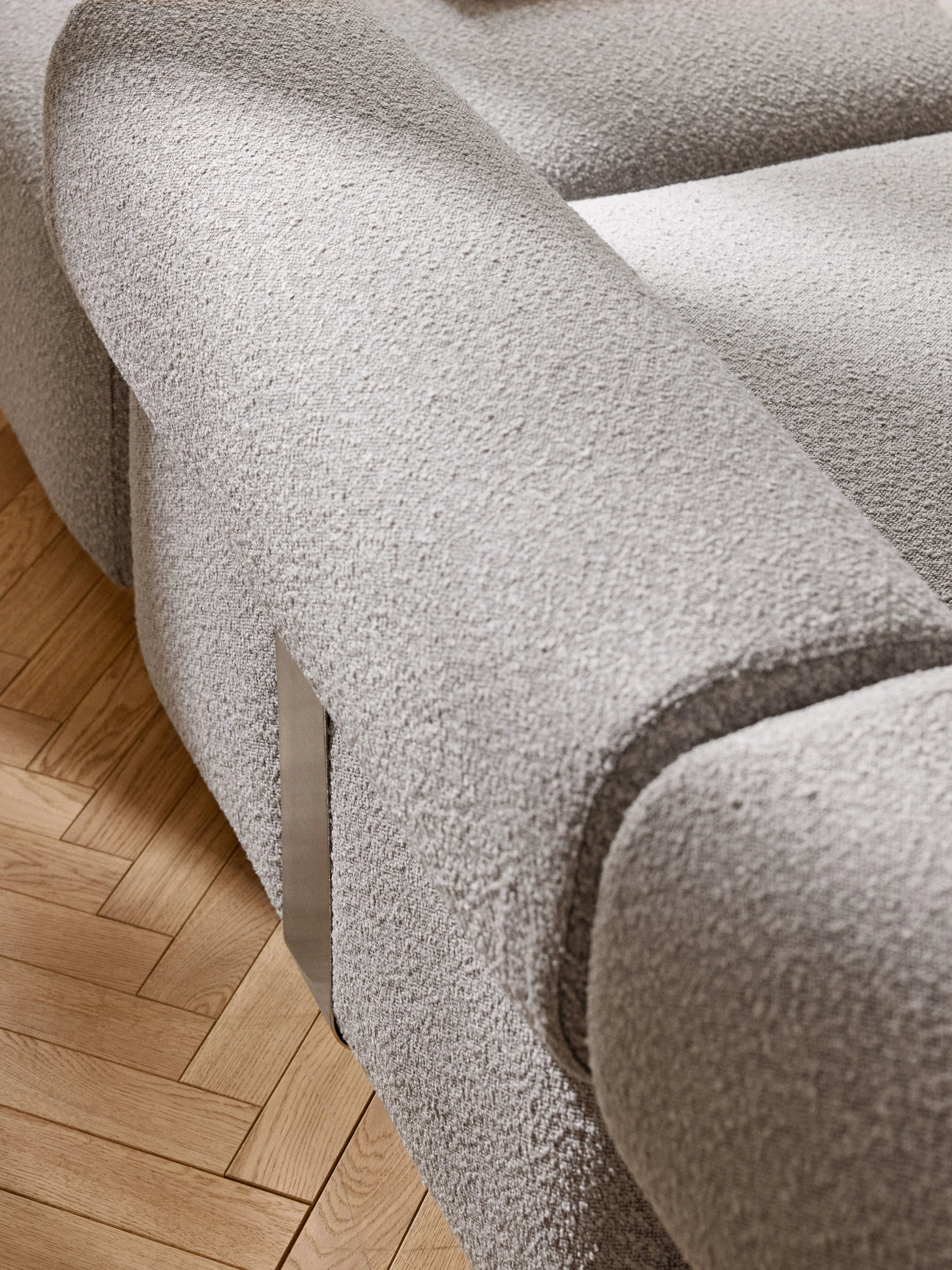 Sofia Modüler Puflu Kanepe 3-4 Kişilik - INNATURE  - Gri