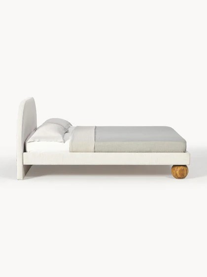 Ena Ahşap Ayaklı Döşeme Karyola | InNature Home  - Açık Bej