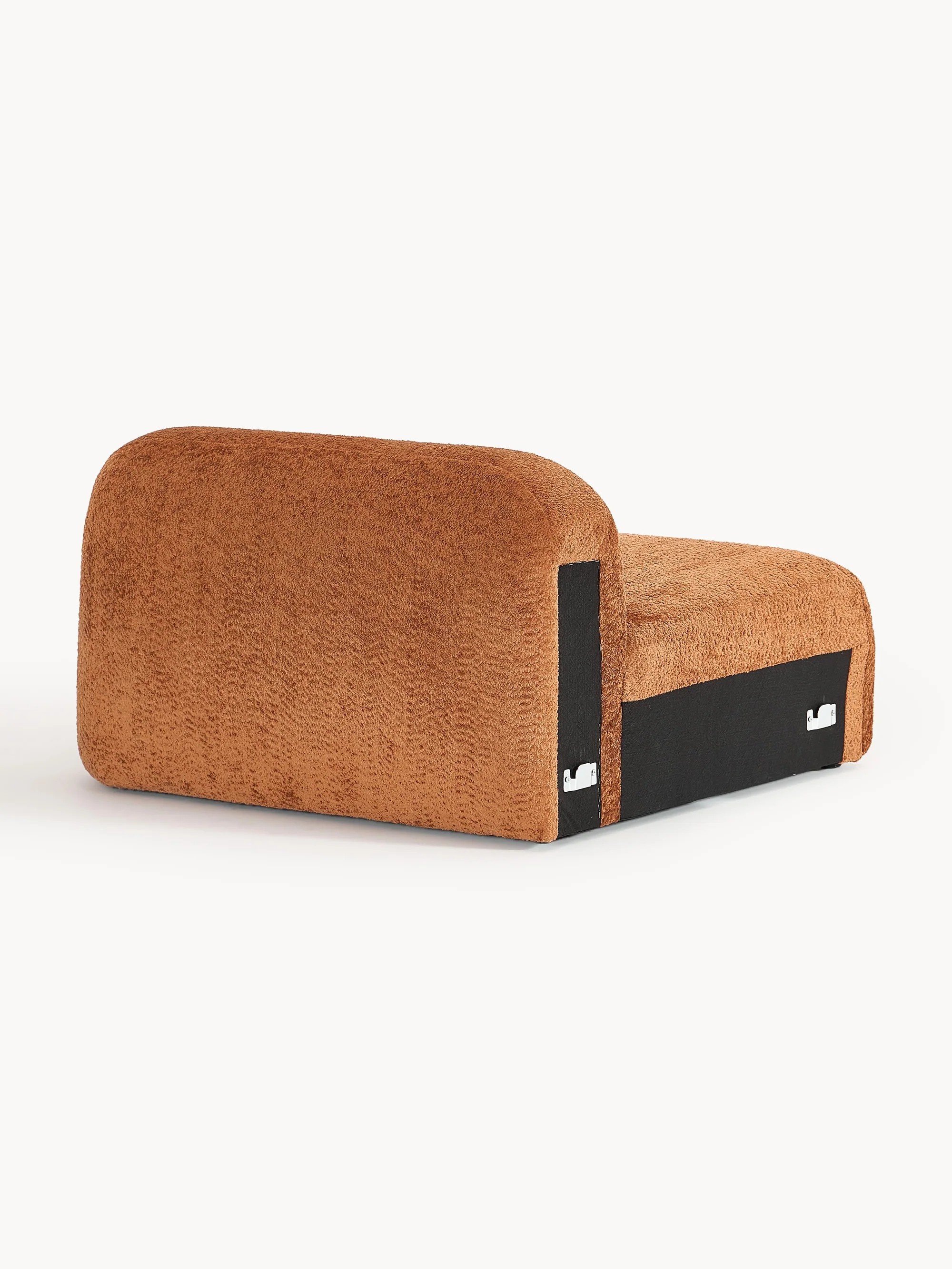 Elora Köşe Modülü | Modern & Modüler Tasarım | Tek Kişilik | INNATURE HOME  - Pişmiş Toprak Teddy Bukle