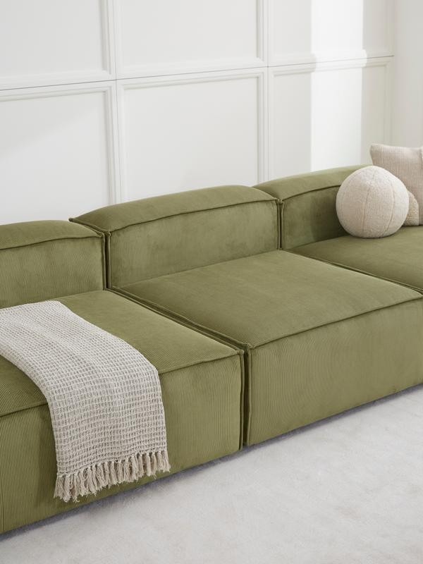 Soft Central Module Made of Corduroy - InNature Home  - Yeşil