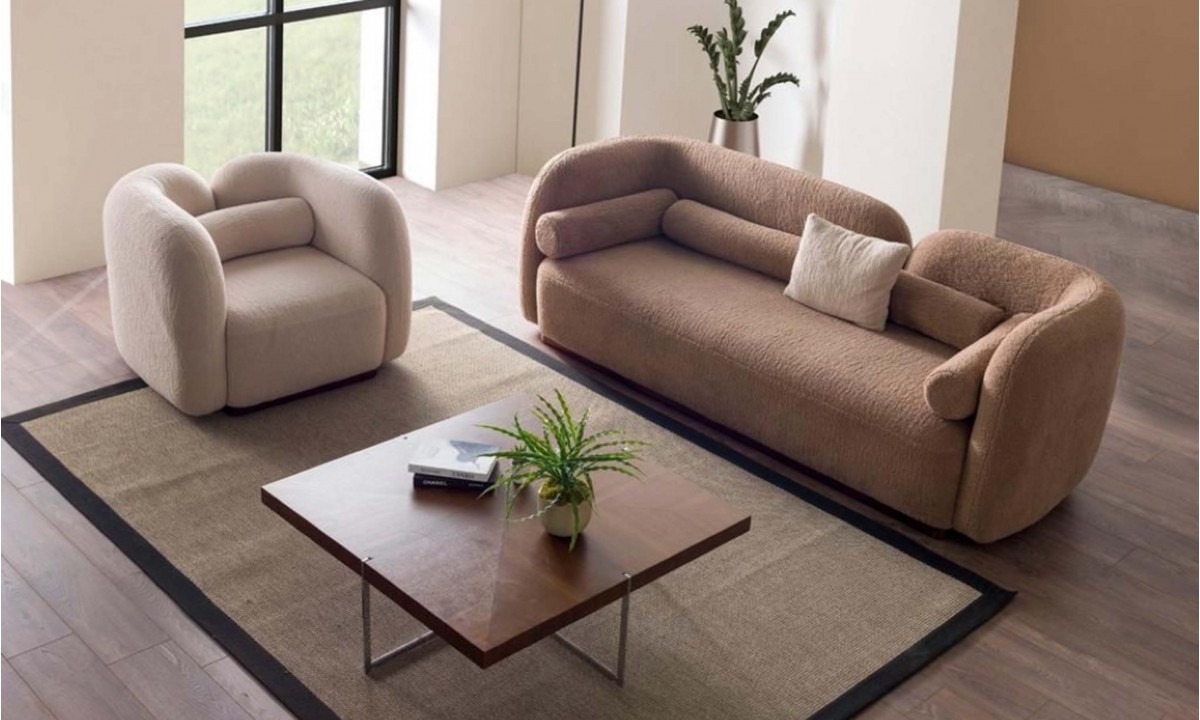 Luna Yumuşak Oturumlu Kanepe (3-4 Kişilik) InNature Home