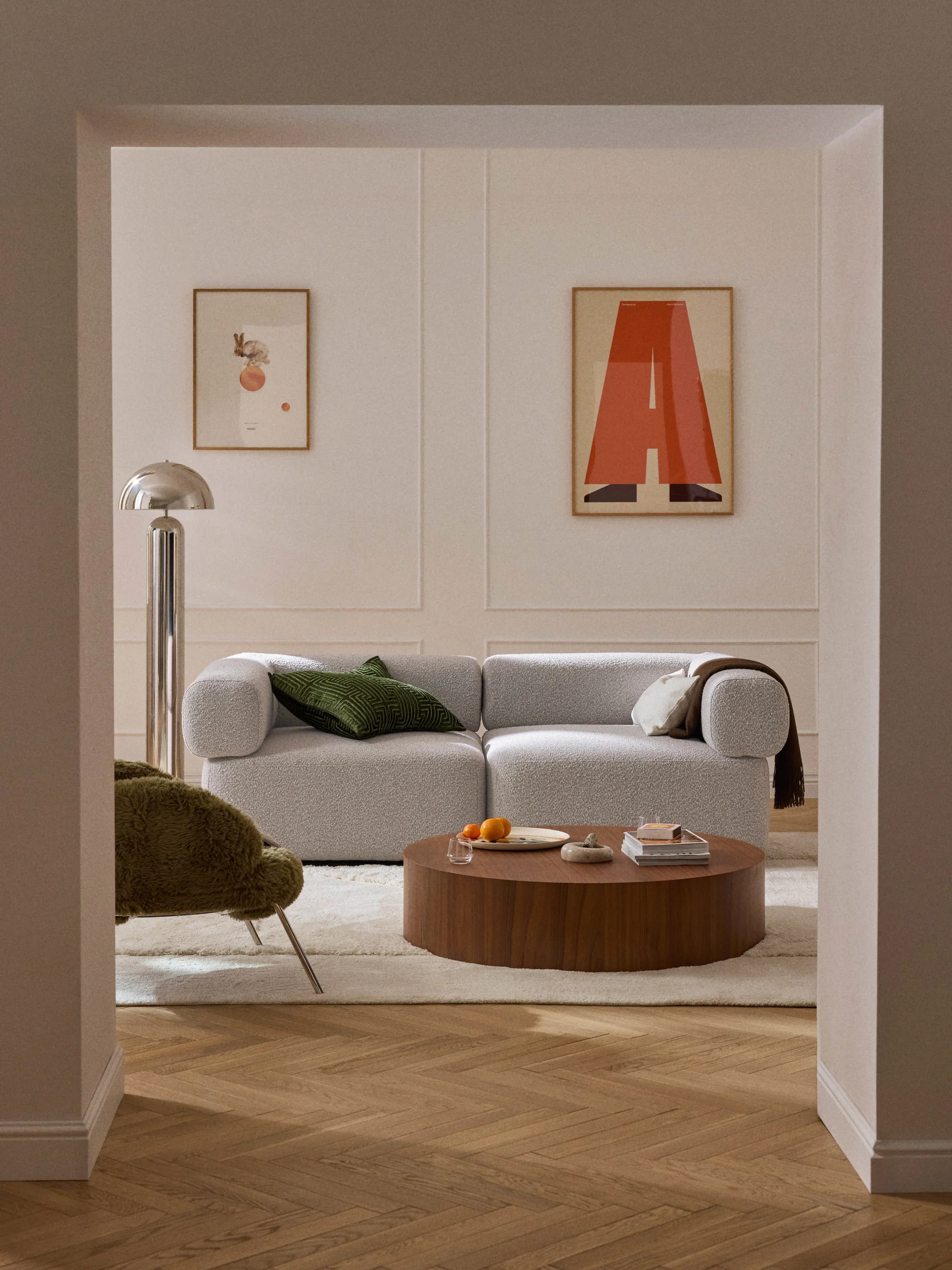 Sofia Modüler Kanepe 2-3 Kişilik - INNATURE  - Gri