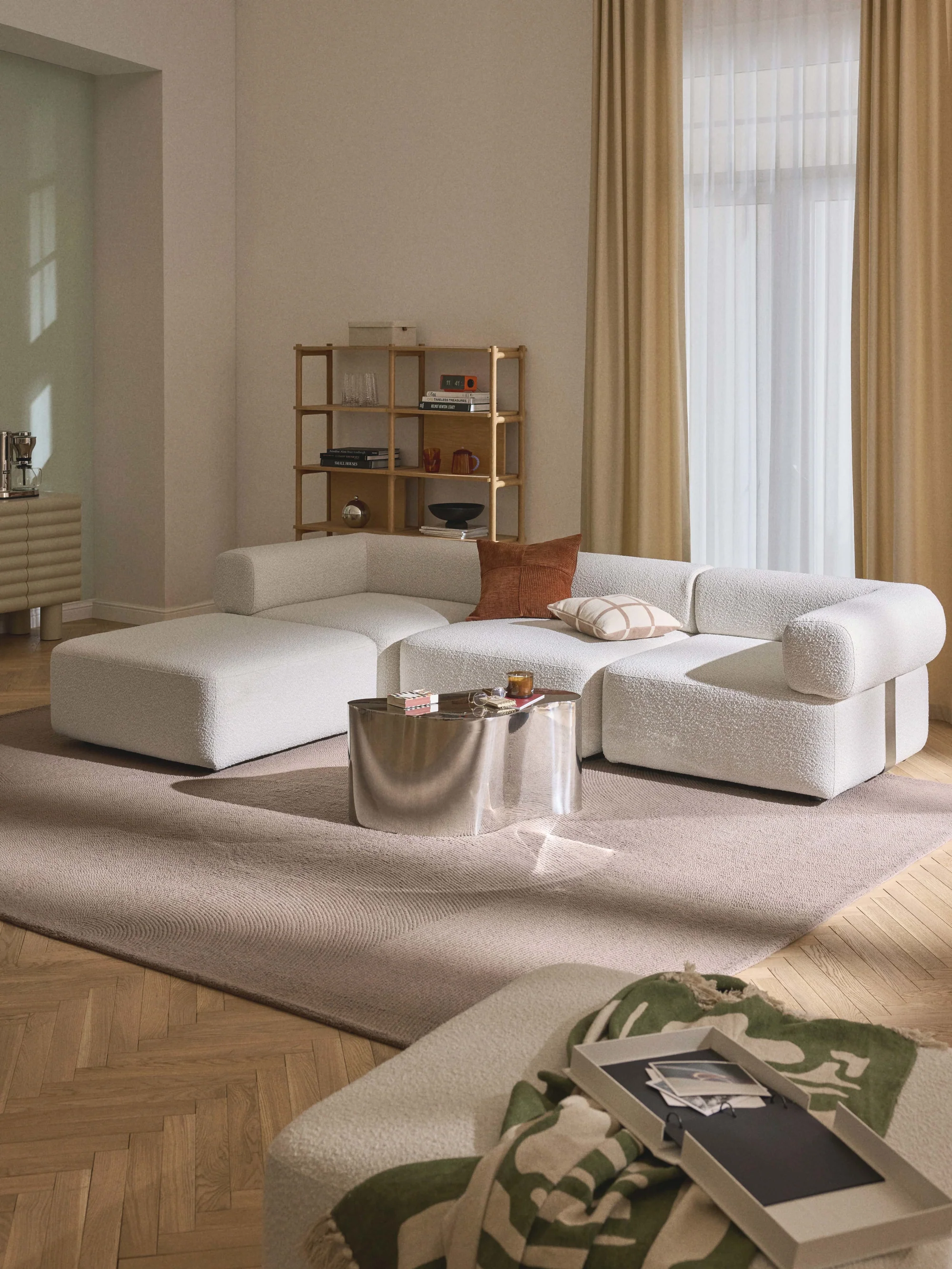 Sofia Modüler Köşe 3-4 Kişilik - INNATURE  - Kırık Beyaz