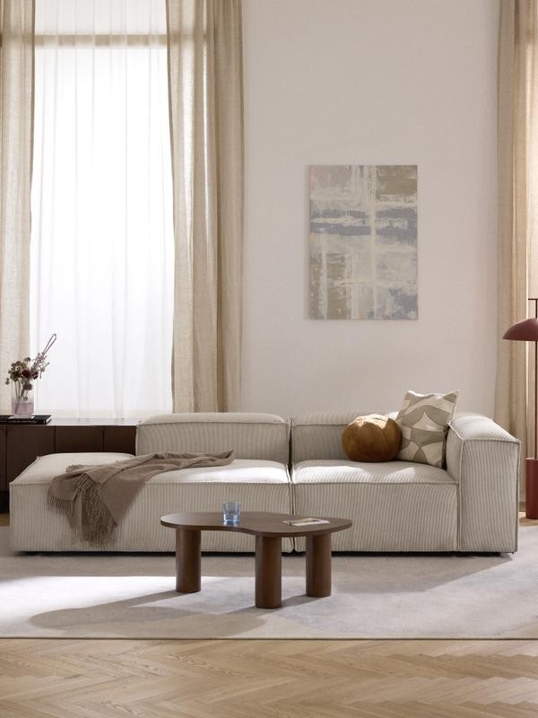 Soft Yumuşak Oturumlu Dinlenme Modüllü Kanepe, Fitilli Kadife (2-3 Kişilik) - InNature Home