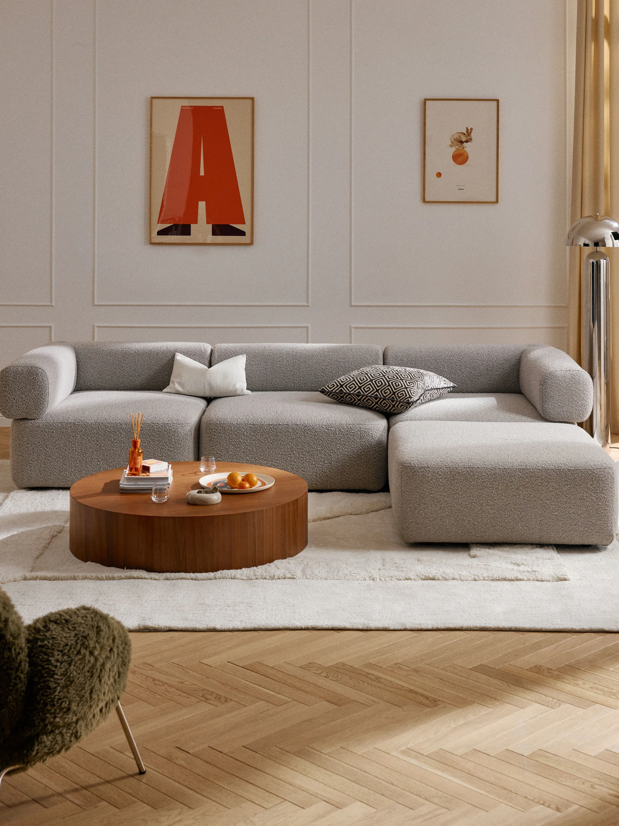 Sofia Modüler Köşe 3-4 Kişilik - INNATURE  - Gri