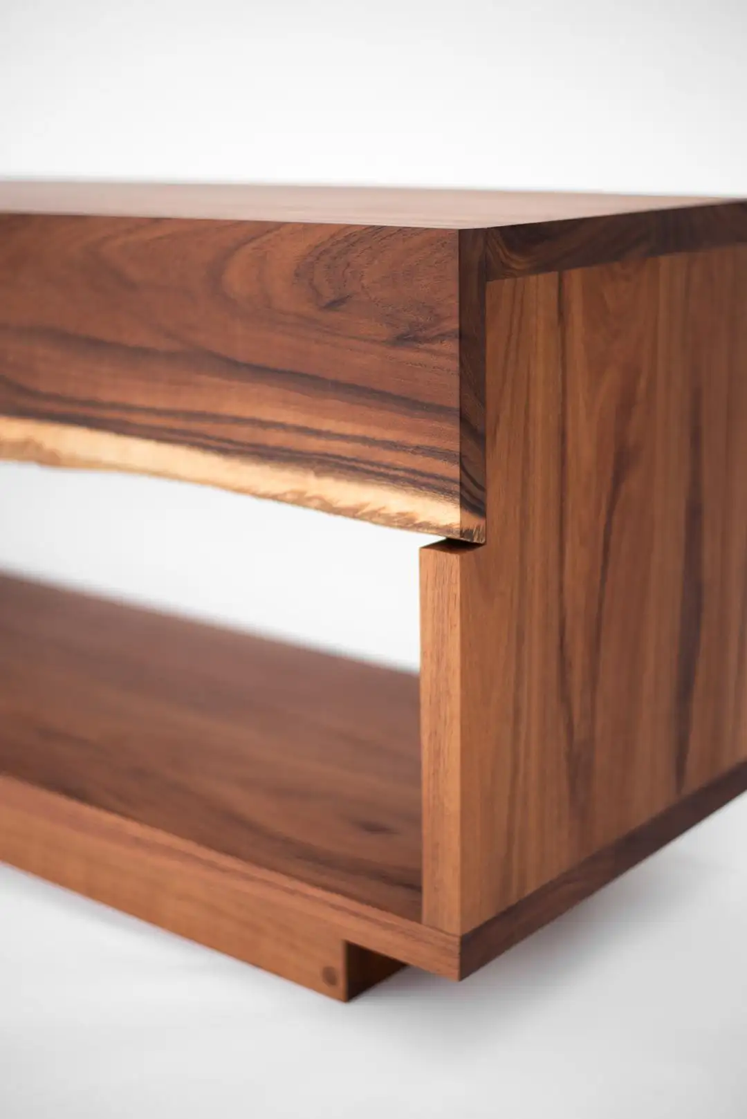 Contemporary Live Edge Sideboard with Drawers | Handcrafted in Wooden Hardwood | INNATURE