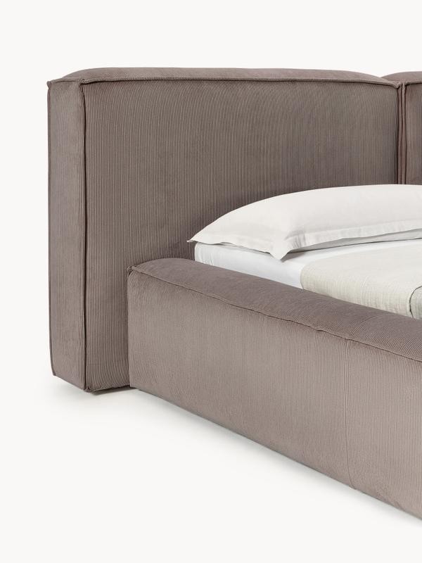 Soft, Çift Kişilik Karyola - InNature Home - Kahverengi, Fitiili Kadife