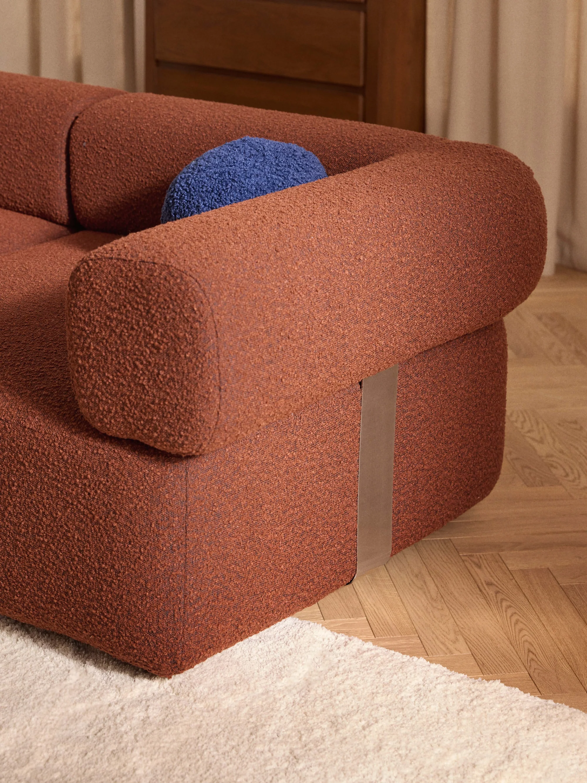 Sofia Modüler Kanepe 3-4 Kişilik - INNATURE  - Pişmiş Toprak