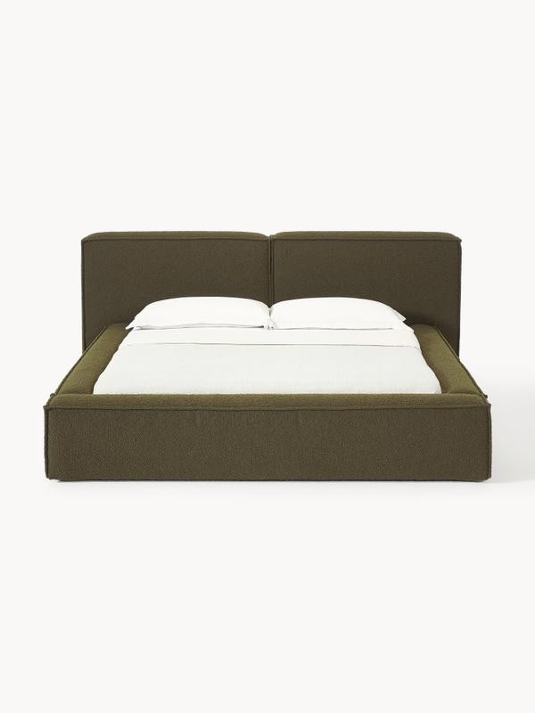 Soft, Çift Kişilik Karyola - InNature Home - Yeşil, Bukle