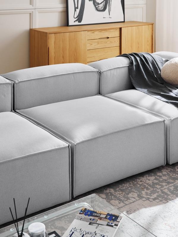 Soft Central Module Made of Linen - InNature Home  - Gray