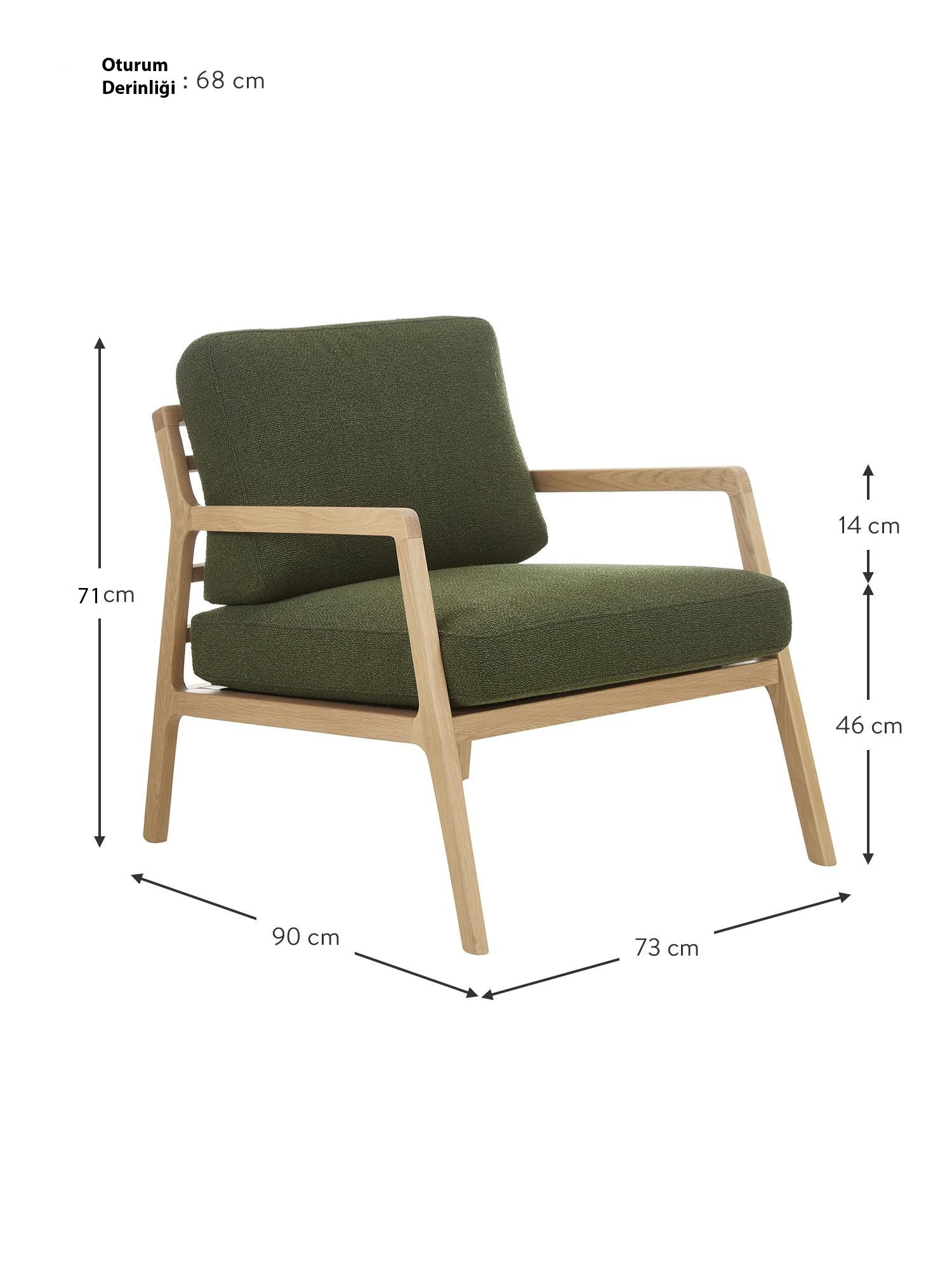 Panama Armchair - InNature Home - Panama Armchair , Oak, Green