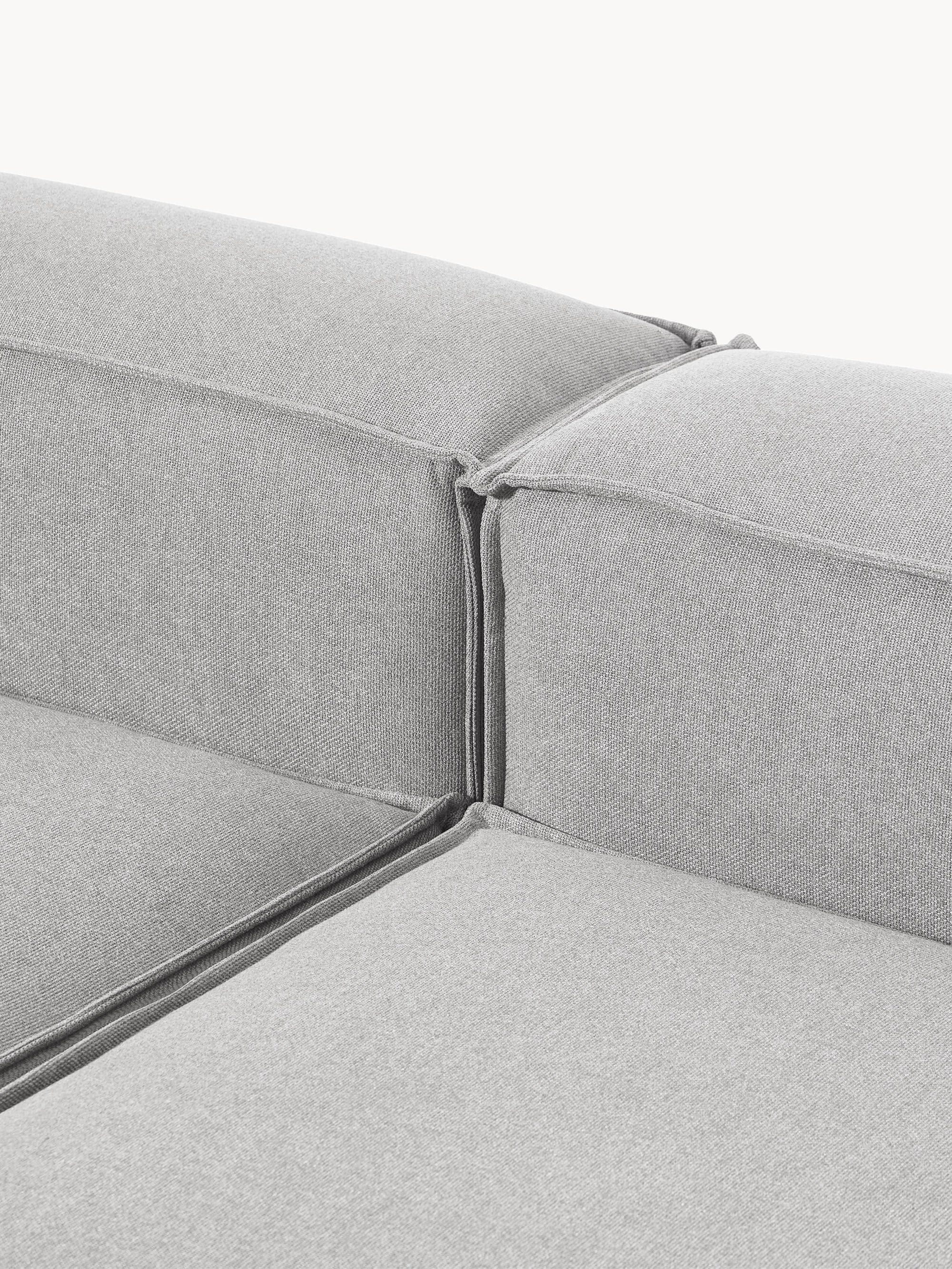 Soft Yumuşak Oturumlu Modüler Köşe, Keten (3-4 Kişilik) - InNature Home - Açık Gri