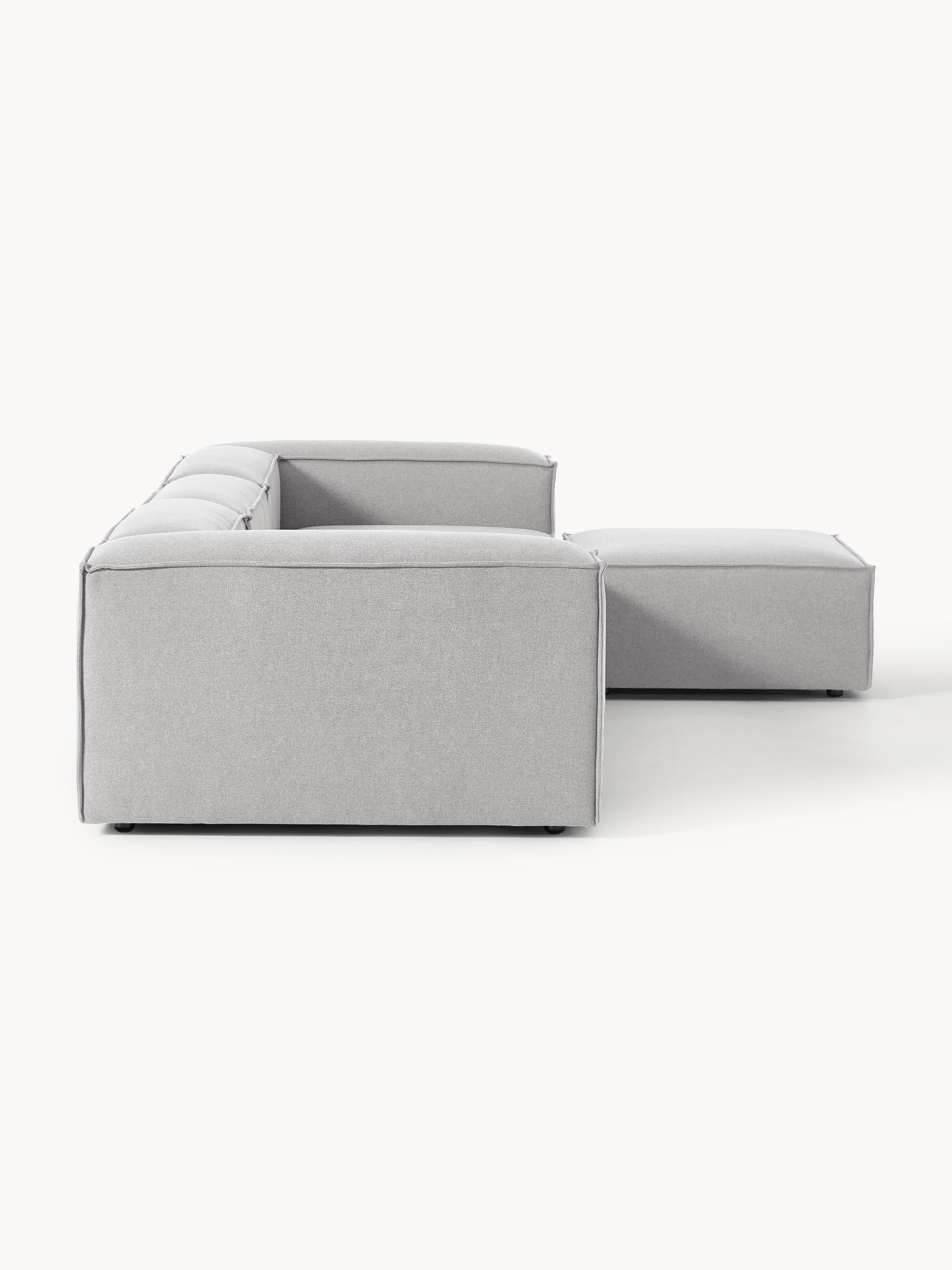 Soft Yumuşak Oturumlu Modüler Köşe, Keten (3-4 Kişilik) - InNature Home - Açık Gri