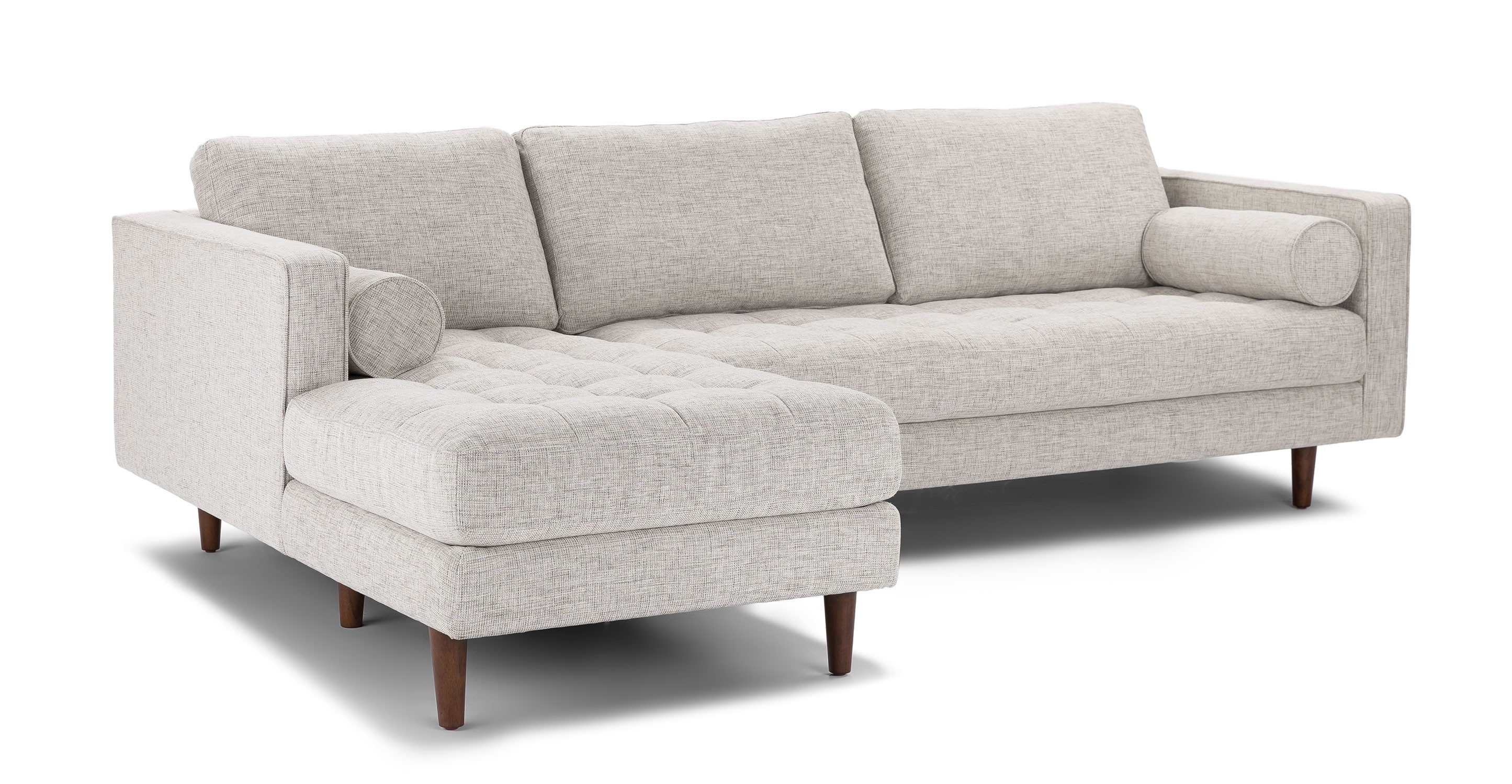 Molis Sectional Sofa, Fabric - InNature Home - Molis Sectional, Ivory