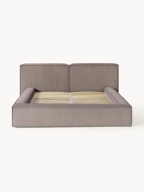 Soft, Çift Kişilik Karyola - InNature Home - Kahverengi, Fitiili Kadife