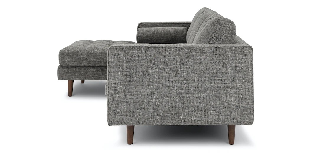 Molis Sectional Sofa, Fabric - InNature Home - Molis Sectional, Gray